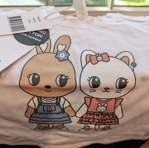 Huxbaby Fluffy Friends T-Shirt 3-6 Months NWT